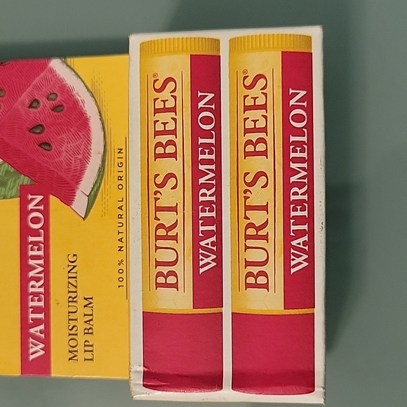 Watermelon Burt's Bees Moisturizing Lip Balm. Brand New! - Picture 3 of 4